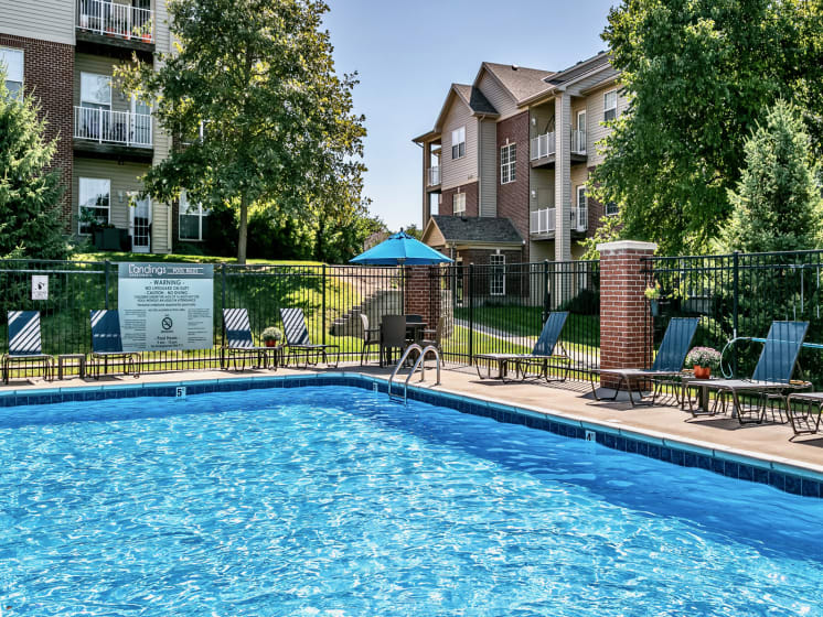 Invigorating Swimming Pool at Landings Apartments, The, Bellevue, NE